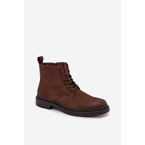 BIG STAR SHOES Semišové Zateplené Čižmy Pre Mužov Na Zips Big Star 65179908