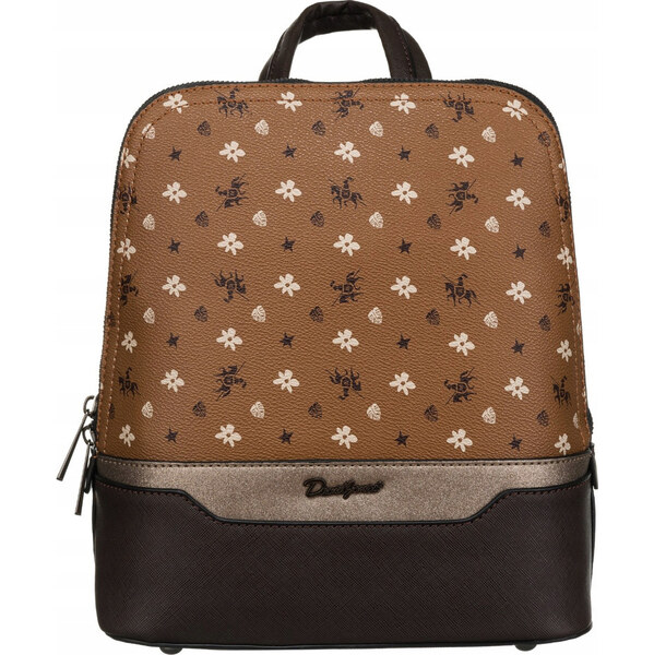 David Jones Svetlohnedý vzorovaný plecniak 6866-2 52671756