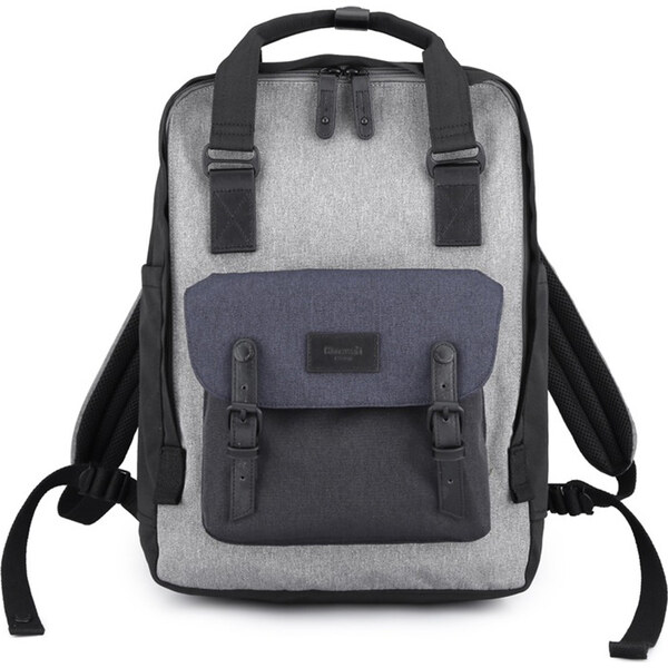 BASIC Himawari Priestranný sivo-čierny batoh s vreckom na notebook 65151277