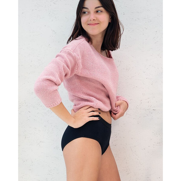 Menštruačné nohavičky Ecomodi moderate vysoké čierne (VP2B1) 65159015