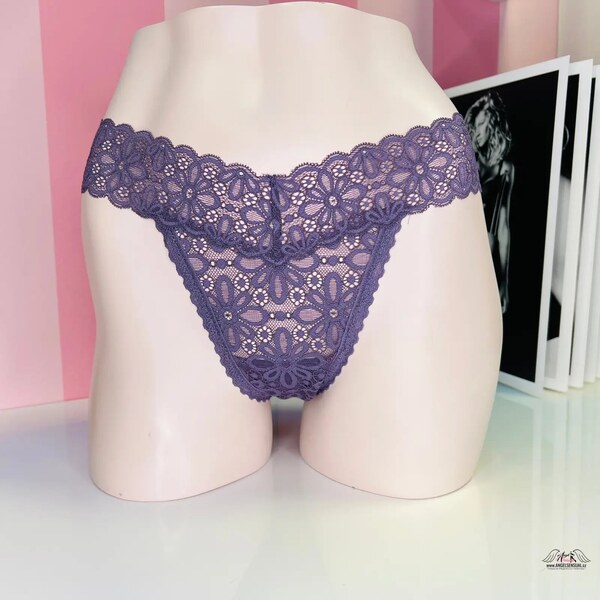 Victorias Secret Tanga - Elegancia a pohoda s vysokými čipkovými 46574599