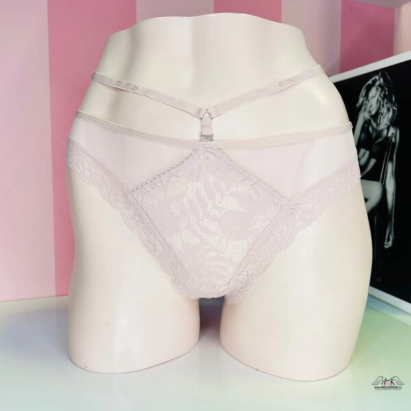 Victorias Secret Tanga Krémová Elegancia s Nádychom Luxusného Štýlu 65202562