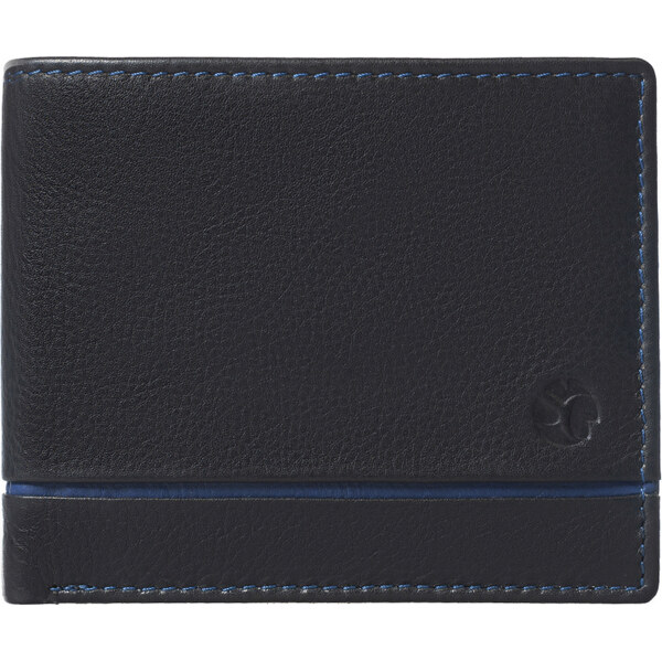 SEGALI Pánska kožená peňaženka 1806 black 66580550