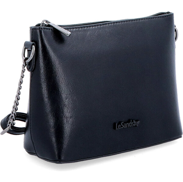 Kabelka zo syntetickej kože crossbody Le Sands čierna 7708 C 65160283