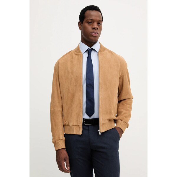 Semišová bunda bomber BOSS H-Muller 65159778
