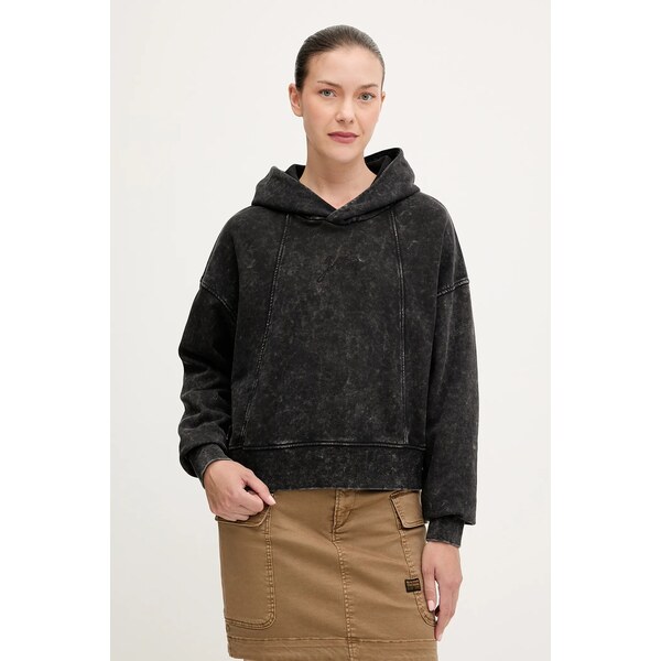 Bavlnená mikina G-Star Washed a line script 65159833