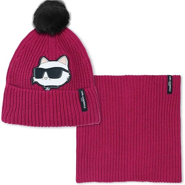 Detská čiapka a šál komín Karl Lagerfeld 65162337