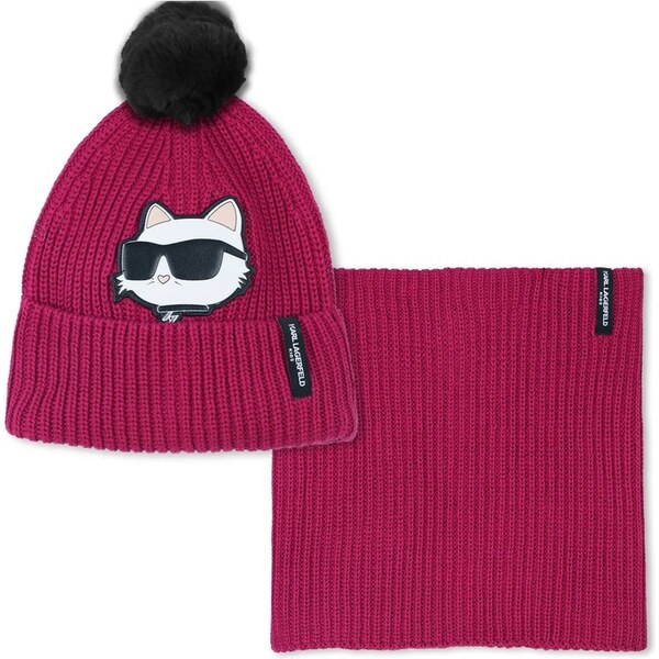 Detská čiapka a šál komín Karl Lagerfeld 65162339