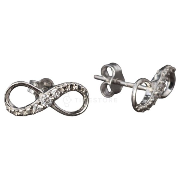 Strieborné puzetové náušnice, symbol nekonečno TS-EA-0259 TS-EA-0259 65161320