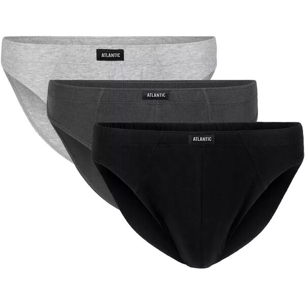 Atlantic Pánske slipy 3 pack 322 Sport mix 65161268