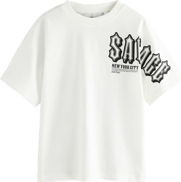 Next Tričko čierna / biela 65880229