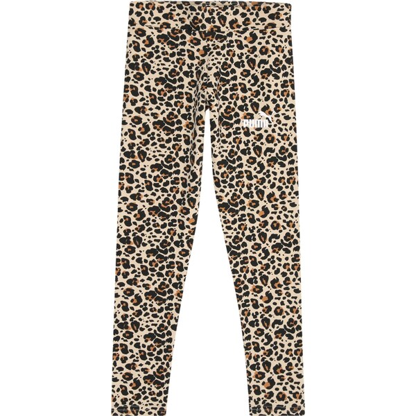 PUMA Legíny Essentials béžová / svetlohnedá / čierna 65175511