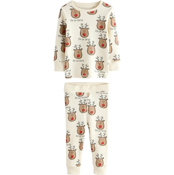 Next Pyžamo nebielená / svetlohnedá / červená / čierna 65887803