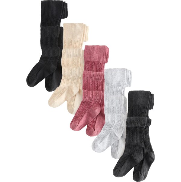 Next Pančuchy krémová / antracitová / svetlosivá / staroružová / 65660389