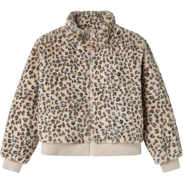 NAME IT Prechodná bunda NKFMila farba ťavej srsti / tmelová / čierna 65216113