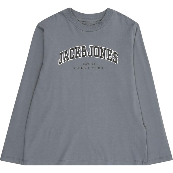 Jack & Jones Junior Tričko JJECALEB modrosivá / čierna / biela 65577137