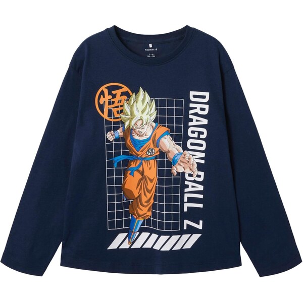 NAME IT Tričko NKMALVI DRAGONB tmelová / tmavomodrá / oranžová / biela 65662090