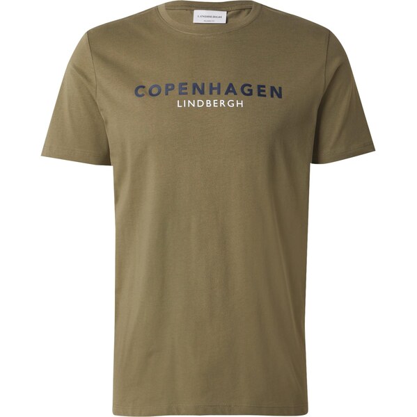 Lindbergh Tričko Copenhagen námornícka modrá / kaki / biela 65162897