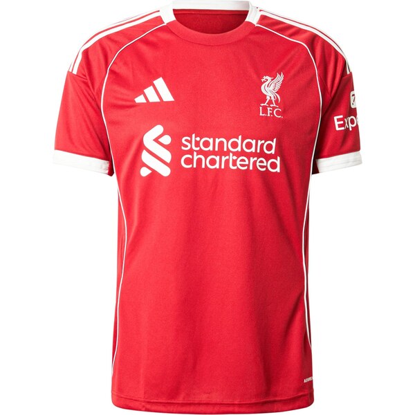ADIDAS PERFORMANCE Dres Liverpool FC 25/26 červená / biela 65163045