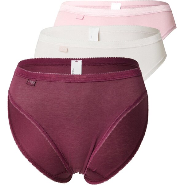 SLOGGI Nohavičky ružová / burgundská / biela 65201464