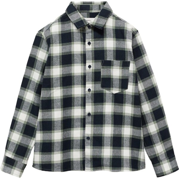 MANGO KIDS Košeľa THEO námornícka modrá / sivá / biela 65582145