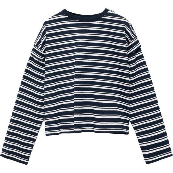 MANGO KIDS Tričko námornícka modrá / biela 65883052