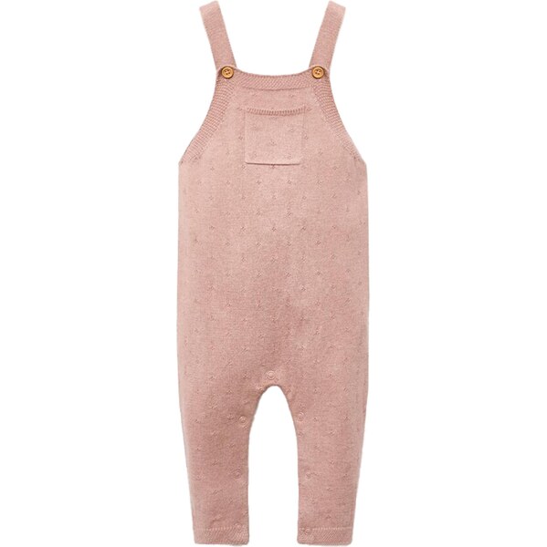 MANGO KIDS Nohavice na traky BRITAINP ružová 65843894