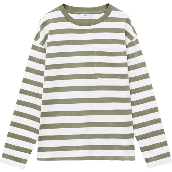 MANGO KIDS Tričko nebielená / olivová 65659200