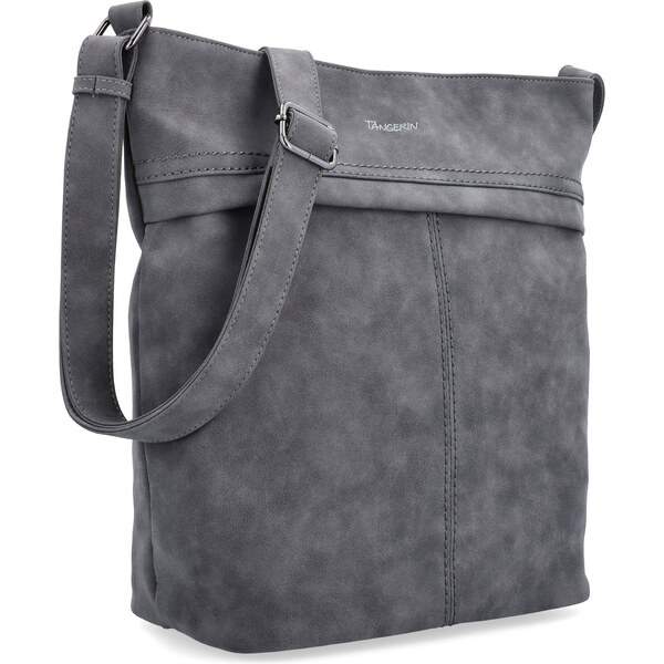 Kabelka zo syntetickej kože crossbody Tangerin sivá 1108 ANT 65164605