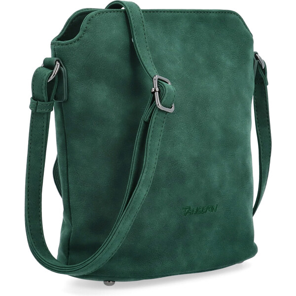 Kabelka zo syntetickej kože crossbody Tangerin zelená 1107 TZE 65164612