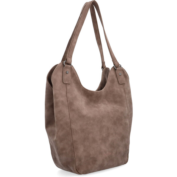 Kabelka zo syntetickej kože cez rameno Tangerin hnedá 1106 H 65164617