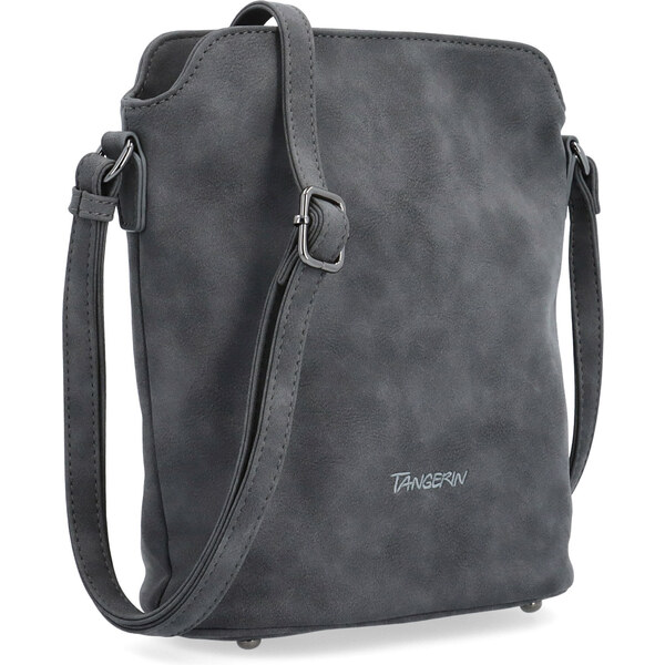 Kabelka zo syntetickej kože crossbody Tangerin sivá 1107 ANT 65164616