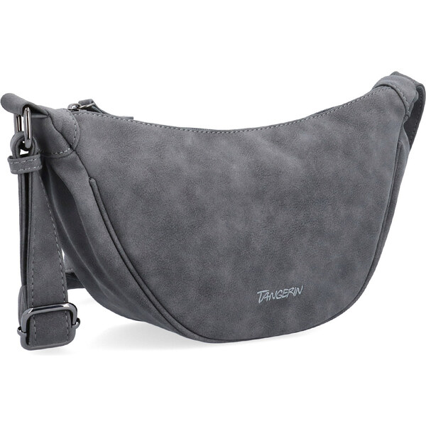 Kabelka zo syntetickej kože crossbody Tangerin sivá 1112 ANT 65164593