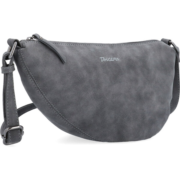 Kabelka zo syntetickej kože crossbody Tangerin sivá 1111 ANT 65164595