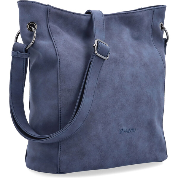 Kabelka zo syntetickej kože crossbody Tangerin modrá 1105 TM 65164619