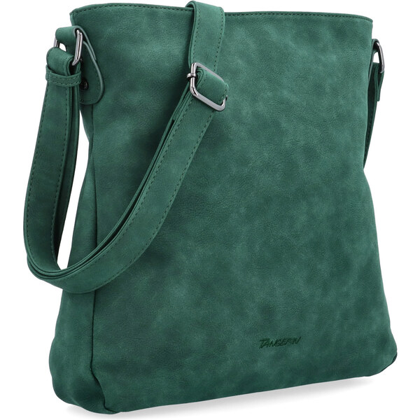 Kabelka zo syntetickej kože crossbody Tangerin zelená 1101 TZE 65164633