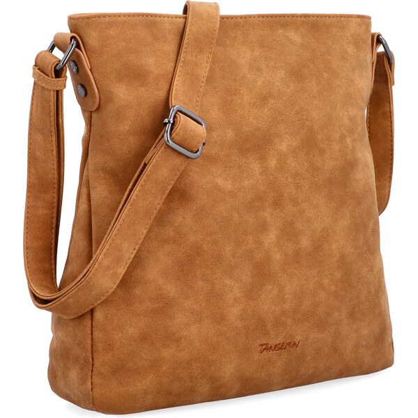 Kabelka zo syntetickej kože crossbody Tangerin koňaková 1101 KO 65164635