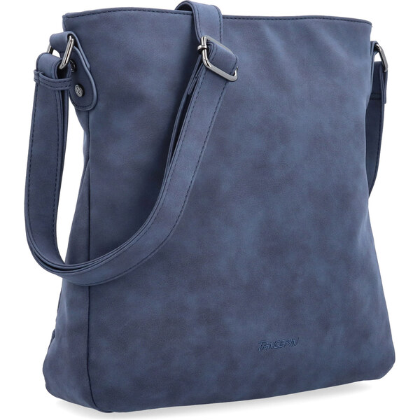 Kabelka zo syntetickej kože crossbody Tangerin modrá 1101 TM 65164634