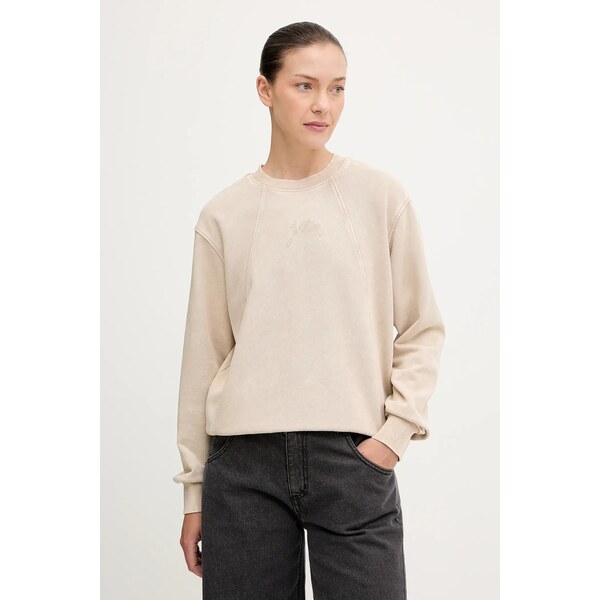 Bavlnená mikina G-Star Washed a line script 65166086