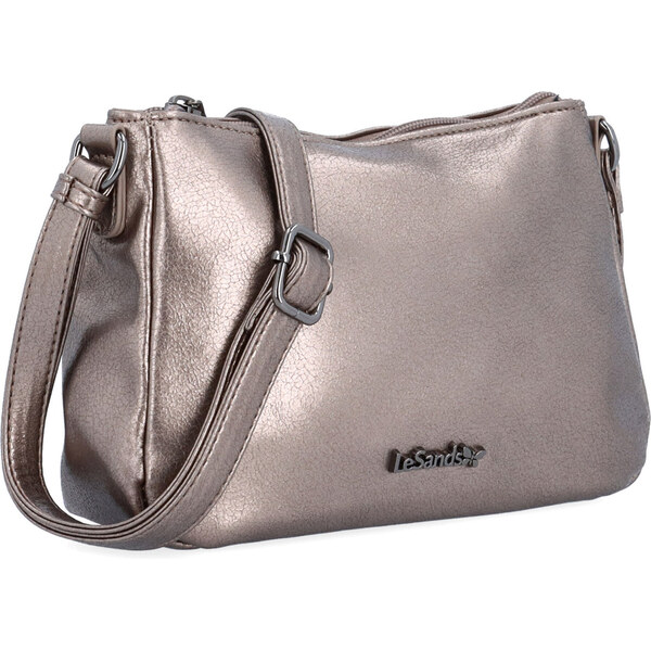Kabelka zo syntetickej kože crossbody Le Sands bronzová 4369 BR 65169203