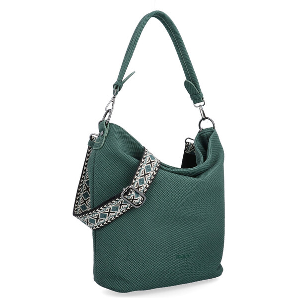 Kabelka zo syntetickej kože cez rameno Tangerin zelená 4367 ZE 65169207