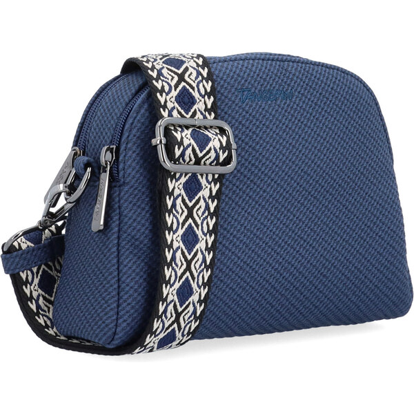 Kabelka zo syntetickej kože crossbody Tangerin modrá 4365 M 65169216