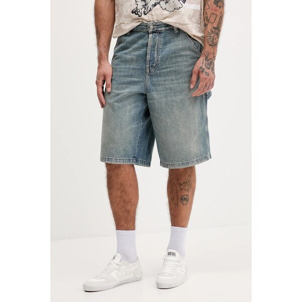 Rifľové krátke nohavice Diesel D-LIVERY-W-SHORT 65118827