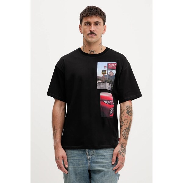 Bavlnené tričko Diesel T-BOXT-T3 65118845