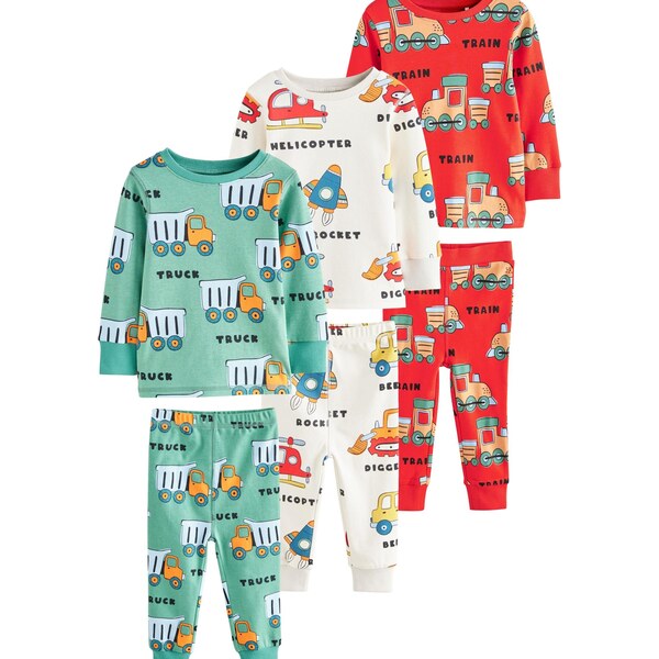 Next Pyžamo krémová / svetlozelená / marhuľová / brusnicová 66068773