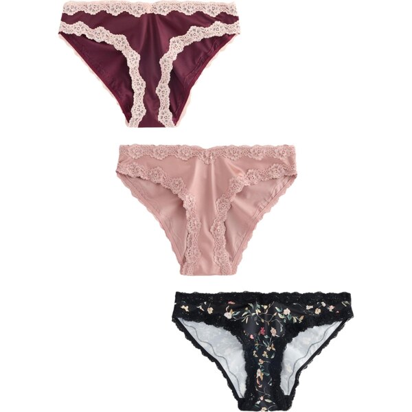 Next Nohavičky staroružová / burgundská / čierna / biela 65660336