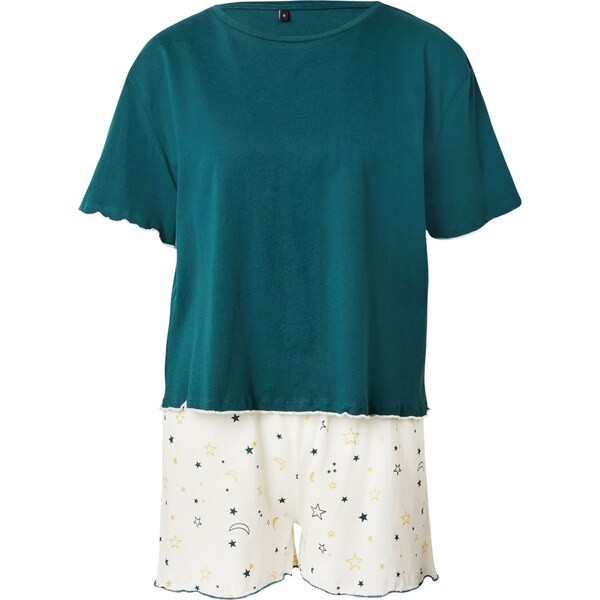 Trendyol Kraťasy žltá / smaragdová / biela 65662243