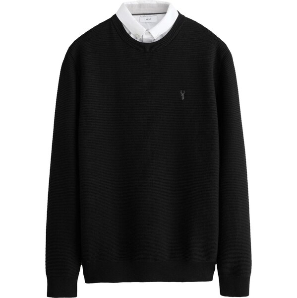 Next Sveter sivá / čierna / biela 65660617