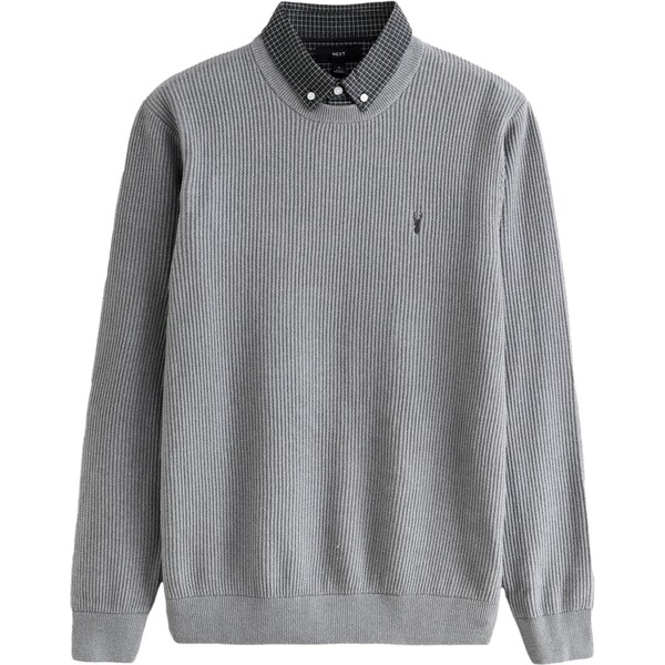 Next Sveter sivá / čierna / biela 65660619