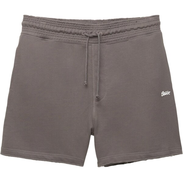 Pull&Bear Nohavice STWD tmavosivá / biela 65661738